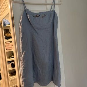 Reformation Light Blue Floral Dress